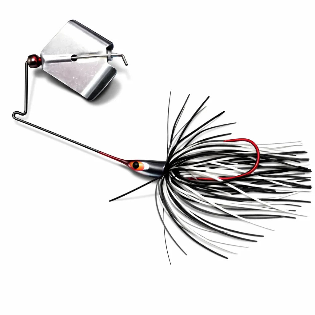 buzz loux fishing lures Booyah 3/8 oz Black Flex silicone skirt is accompanied by a lethal 4/0 Mustad UltraPoint Hook (or 5/0 on the 1/2 ounce variant) that seals the deal Original Lunker Lure Buzzbait |