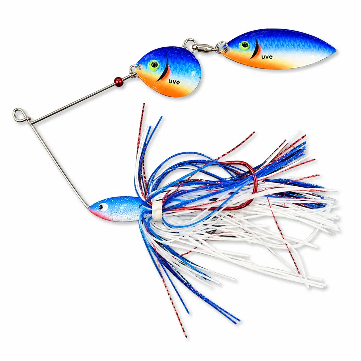 VOLKIEN Leurre Spinnerbait Hurricane Soft 21g Fire Tiger - Spinner Articulé Avec 3 Trailers De Rechange Pêche Carnassier Pêche Carnassier Spinnerbait VOLKIEN Leurre Spinnerbait Hurricane Soft 21g Fire Tiger - Spinner Articulé Avec 3 Trailers De Rechange Pêche Carnassier Pêche Carnassier Spinnerbait